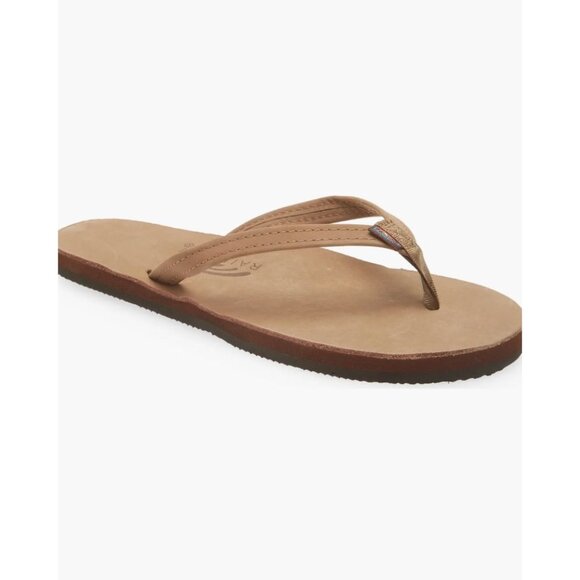 Rainbow Women's Narrow Strap Leather Sandals Size 7 Medium - Picture 1 of 5